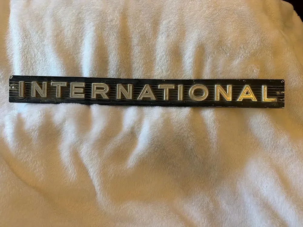 Vintage International Harvester IH Truck Grille Emblem Badge Nameplate 17